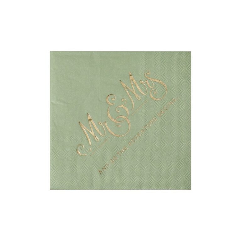Gold Foil Gold-Stamped Square Household Napkins