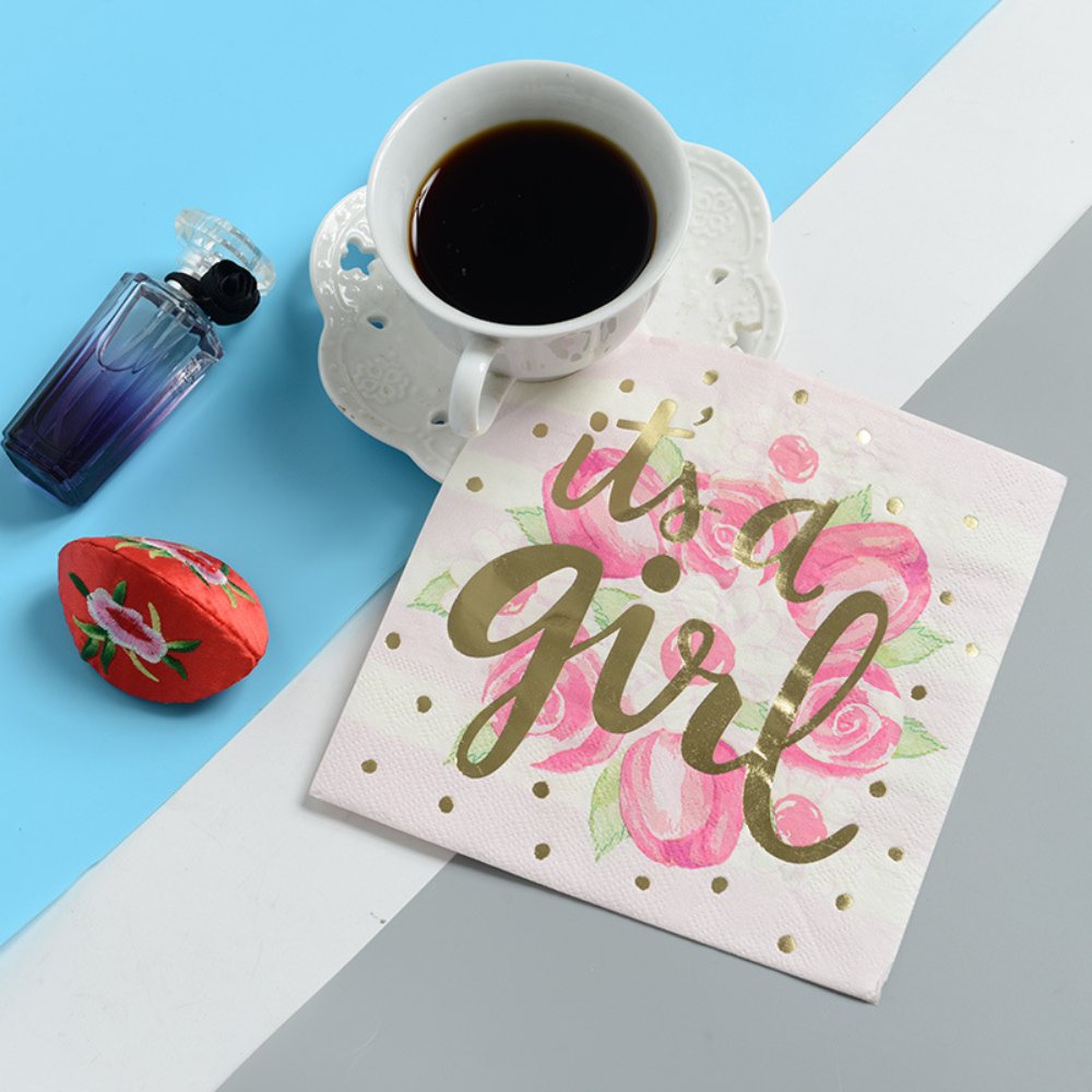 Gold Foil Gold-Stamped Napkins A14