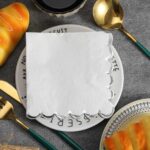 Solid Colors Lace-Edged Napkins