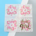 Gold Foil Gold-Stamped Napkins A14