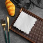Solid Colors Lace-Edged Napkins