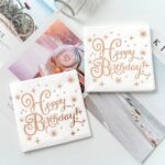 Gold Foil Colored Hot-Stamped Letter Napkins