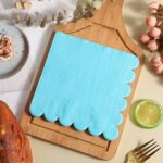 Solid Colors Lace-Edged Shaped Napkins