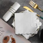 Solid Colors Lace-Edged Napkins