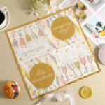 Gold Foil Gold-Stamped Wine Glass Paper Napkins