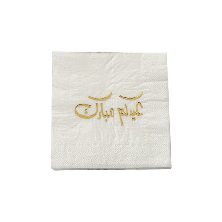 Gold Foil Colored Hot-Stamped Letter Napkins