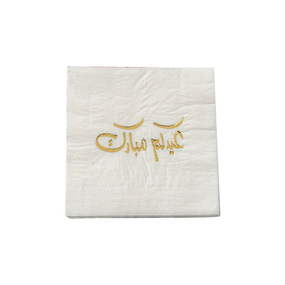Gold Foil Colored Hot-Stamped Letter Napkins