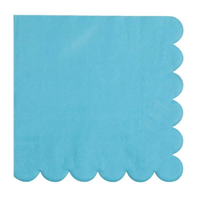 Solid Colors Lace-Edged Shaped Napkins