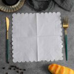 Solid Colors Lace-Edged Napkins