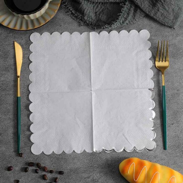 Solid Colors Lace-Edged Napkins