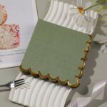 Gold Foil Gold-Stamped Lace Wedding Napkins