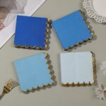 Gold Foil Gold-Stamped Lace Wedding Napkins